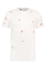 A Fish Named Fred Printed Tee White Short Sleeve 