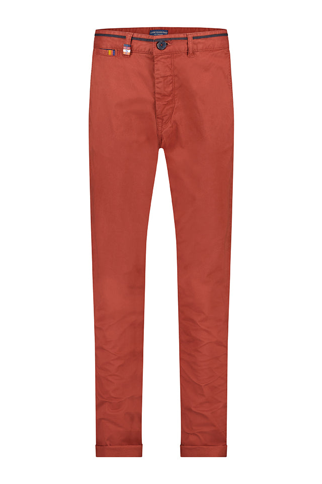 25.206 A Fish Named Fred Garment Dyed Chino Red