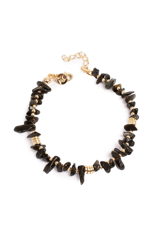 3016-0178 A&C Jewellery Nature Beads Black Onyx Bracelet