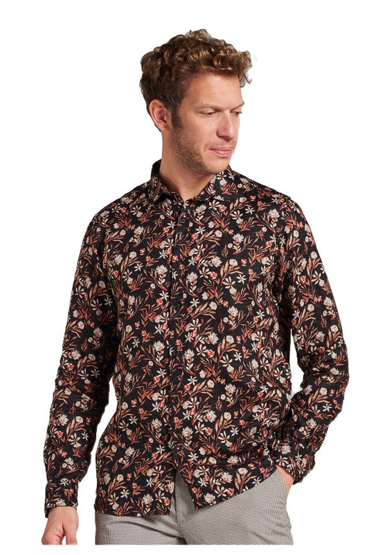 303430 Dstrezzed Small Flower Shirt Black