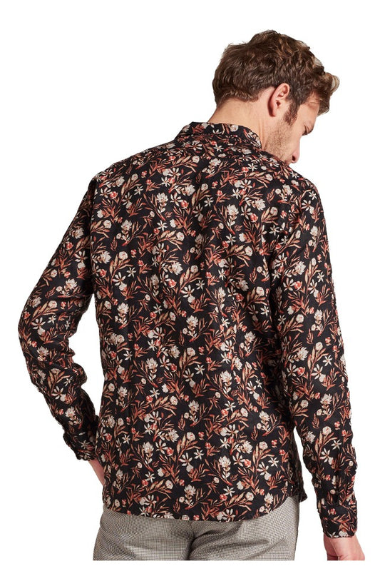 303430 Dstrezzed Small Flower Shirt Black