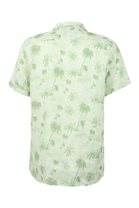 Dstrezzed 311308 Resort Shirt Aqua Palm Loden Green 