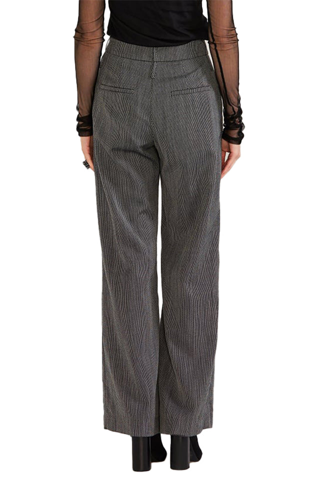 3237p Taylor Textured Overt Pant Black Ivory Dobby 