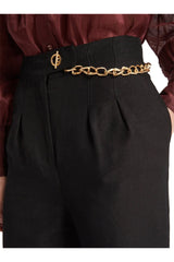 3282 Aje Annabelle Chain Link Pant Black