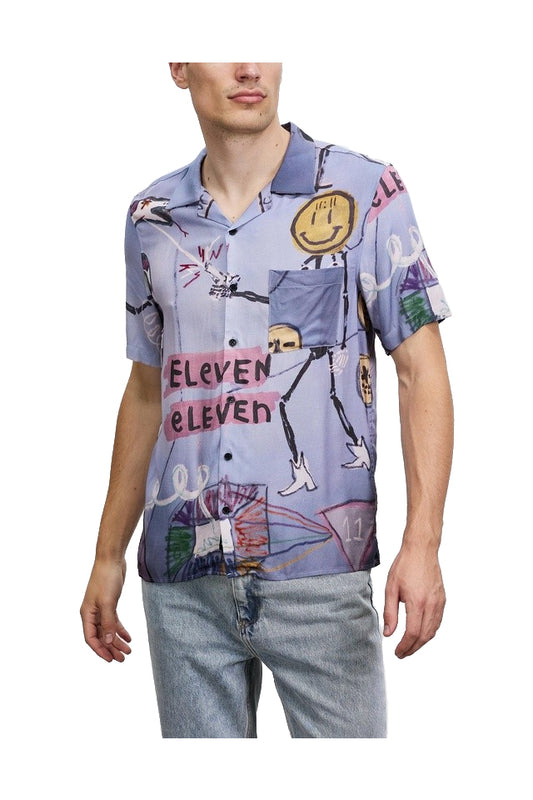 Neuw Pino Art Shirt Dusty Blue 