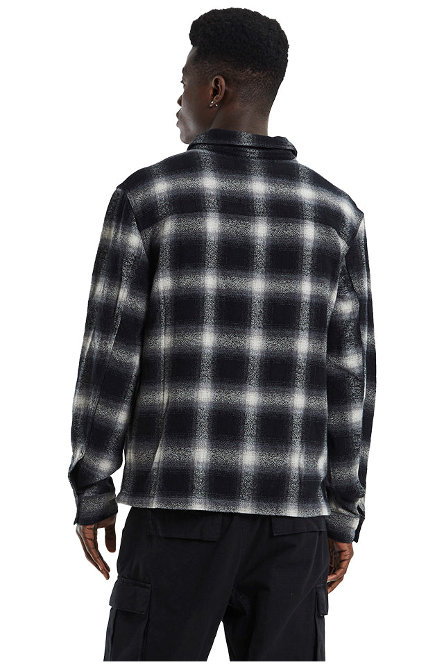 34924 Neuw Samo Check Overshirt Black 