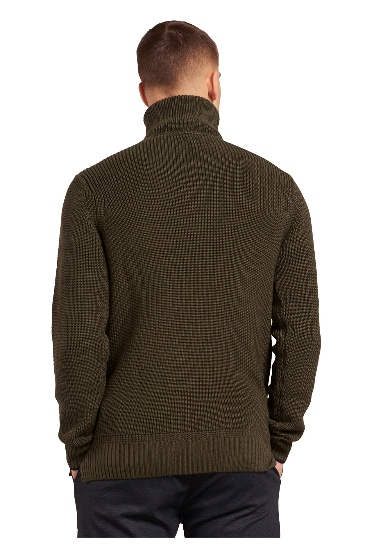 Dstrezzed Skipper Half Carigan Knit dark Army