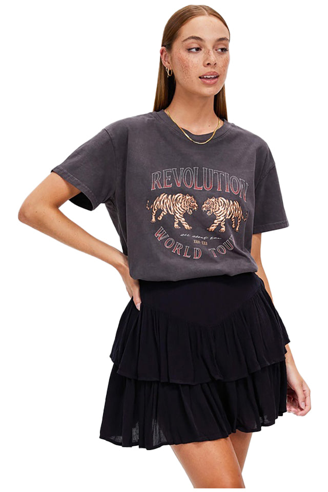 6416013 All About Eve Revolution Tee Black 