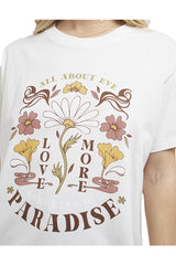 6416058 All About Eve Daisy Tee White 