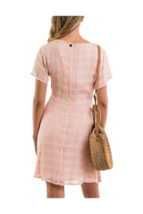 Women's All About Eve Jacquard Check Dress Pink