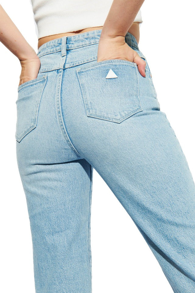 Womens A-brand '94 High Slim Jean in Light Blue Gina