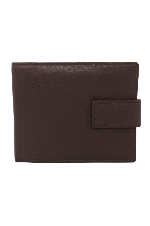 7278-2 Baron Leathergoods Men's Leather Wallet Brown