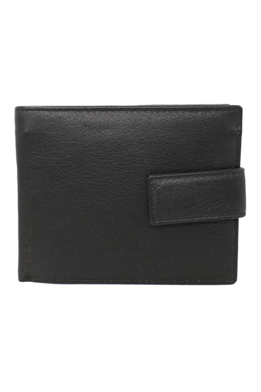 Baron Leathergoods Mens Leather Wallet Black