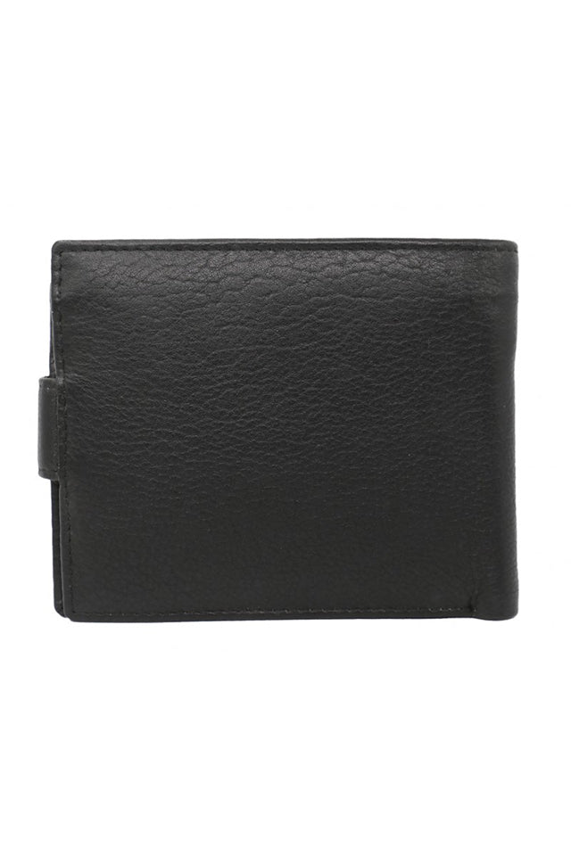 Baron Leathergoods Mens Leather Wallet Black