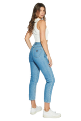 Women's A-Brand 94 High Slim Light Blue Jeans in Floretta 
