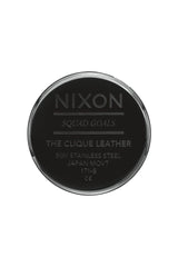 Nixon Clique Leather Watch Black Mint