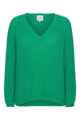 AD1096 American Dreams Silja V Neck Pullover Emerald Green