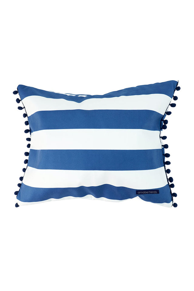 AT15 Maytime Inflatable Beach Pillow Navy Stripe 