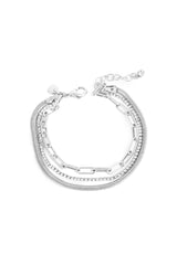 A&C Jewellery 3018-0694 Shiny Facets Bracelet Silver