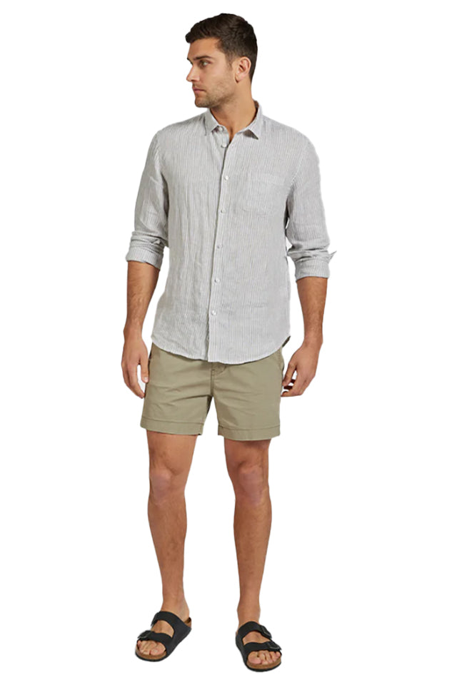 Academy Brand 23S872 Rory Linen Shirt Coriander Green 