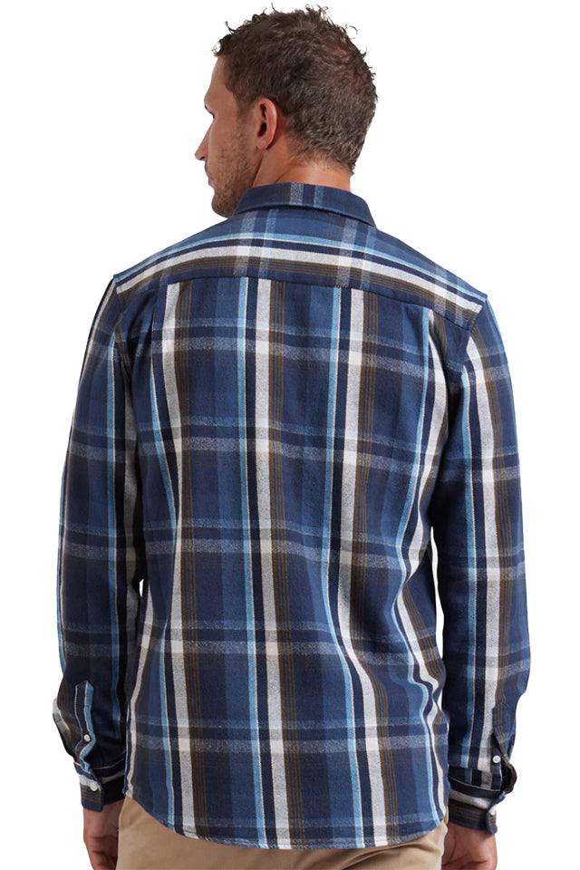 Academy Brand W823 So Cal Shirt Blue Check 