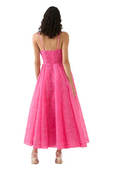 Aje 23SU5027 Evangeline Cornelli Maxi Dress Protea Pink