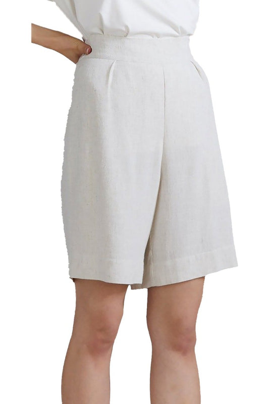 LAING Amelia Knee Length Shorts Chalk