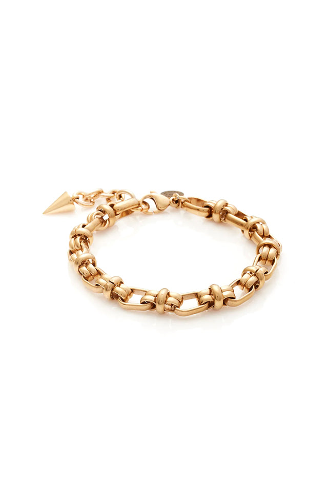 B204 Silk & Steel Capri Bracelet Gold