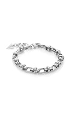 B204 Silk & Steel Capri Bracelet Silver