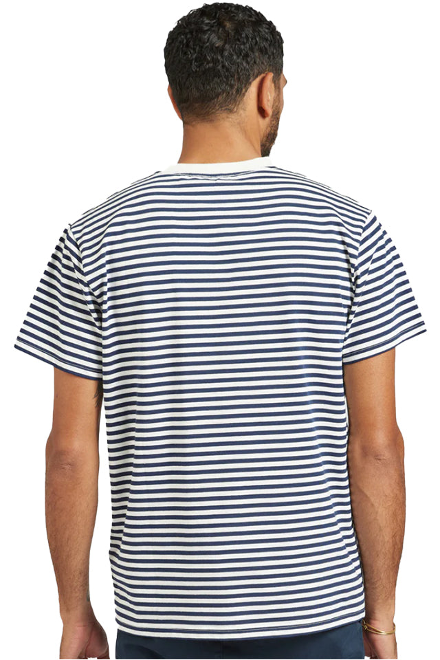 BA440 The Academy Brand Roth Tee Navy Stripe