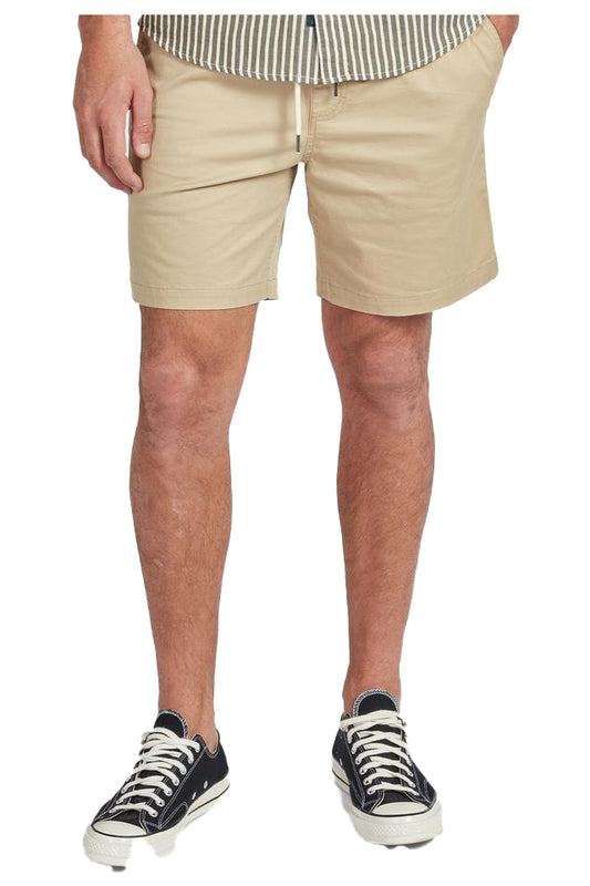 BA602 The Academy Brand Volley Short Sandstone