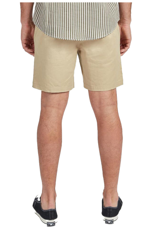 BA602 The Academy Brand Volley Short Sandstone