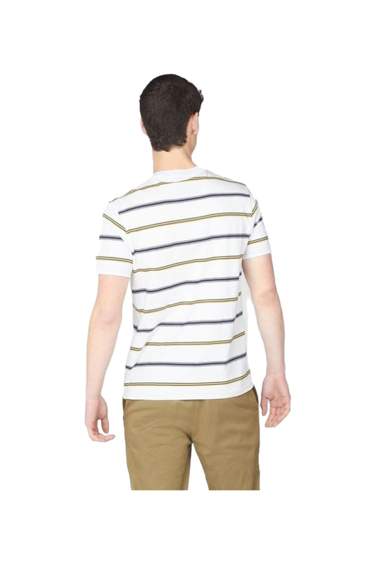 Ben Sherman Collegiate Stripe Tee White 