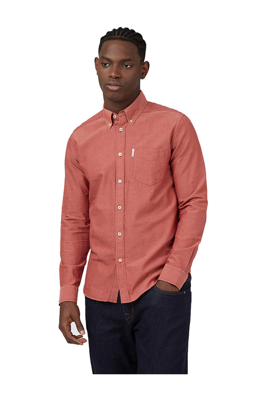 BS0065094530 Ben Sherman Oxford Shirt Dark Pink