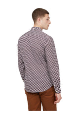 Ben Sherman retro 70's geometric print button up shirt