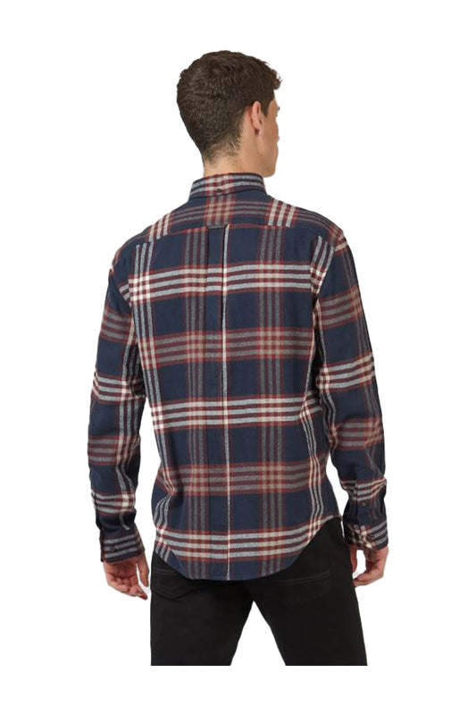 Ben Sherman 68090 Oversized Brushed Check Shirt Midnight 