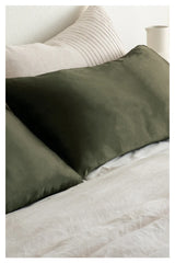Bianca Lorenne Silk Pillowcase Olive