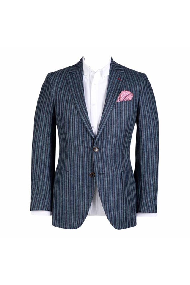 CB0875JPEAR Pearse Blazer Blue Navy Red Stripe