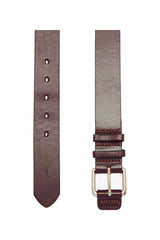RM Williams 1 1/2 Inch Covered Buckle Belt Chestnut