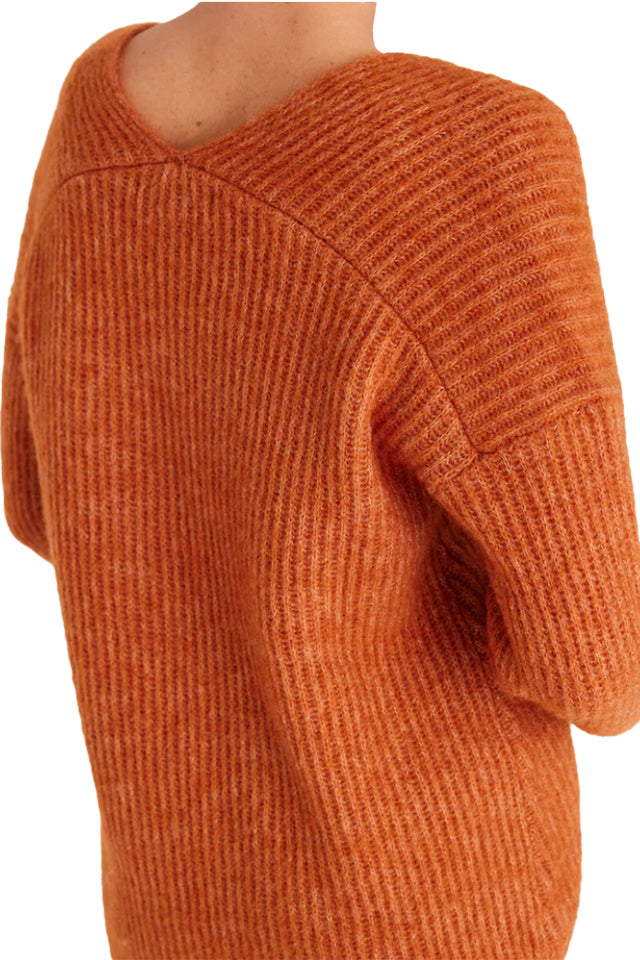 Cable CAW23132 Jade Jumper Burnt Orange 