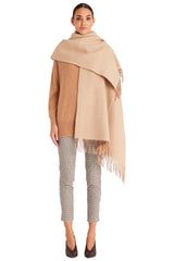 Cable CAW23205 Pure Wool Travel Wrap Camel