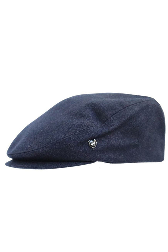 Hills Hats Traditional Cheesecutter Cap Harlow Navy