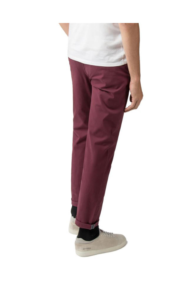 Ben Sherman slim stretch chino in burgundy colouring