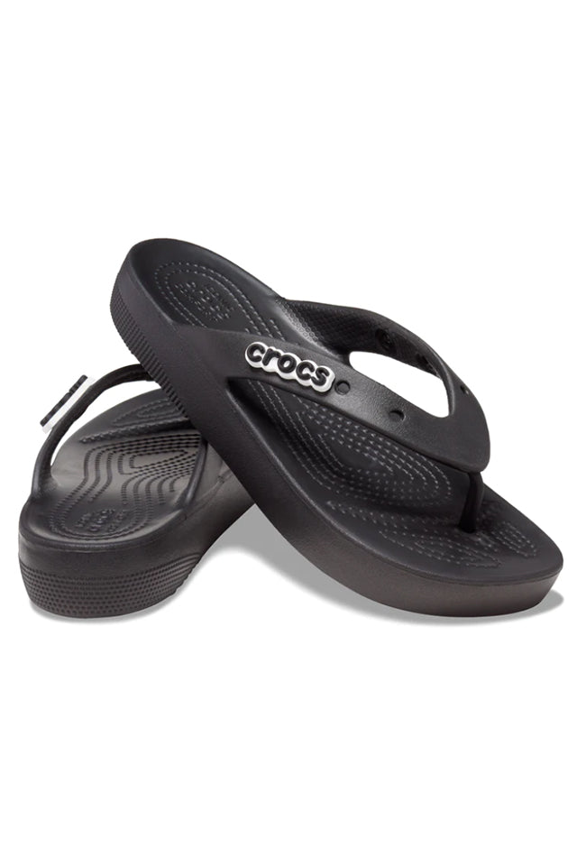 Crocs 207714 Classic Platform Flip Black 