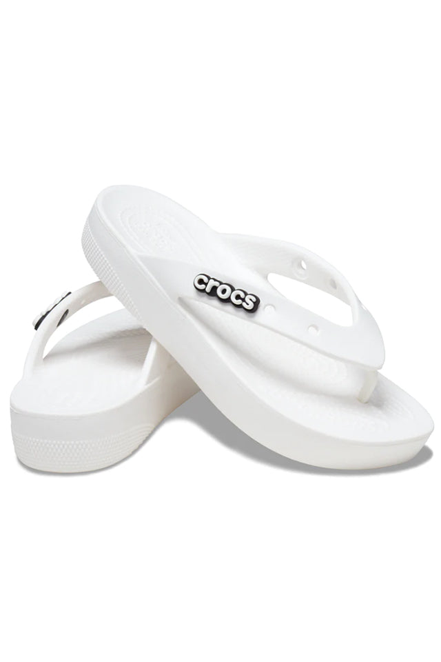 Crocs 207714 Classic Platform Flip White 