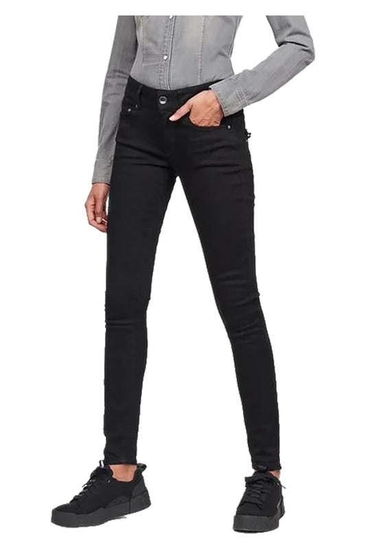 G-Star Midge Cody Mid Skinny Jeans Pitch Black