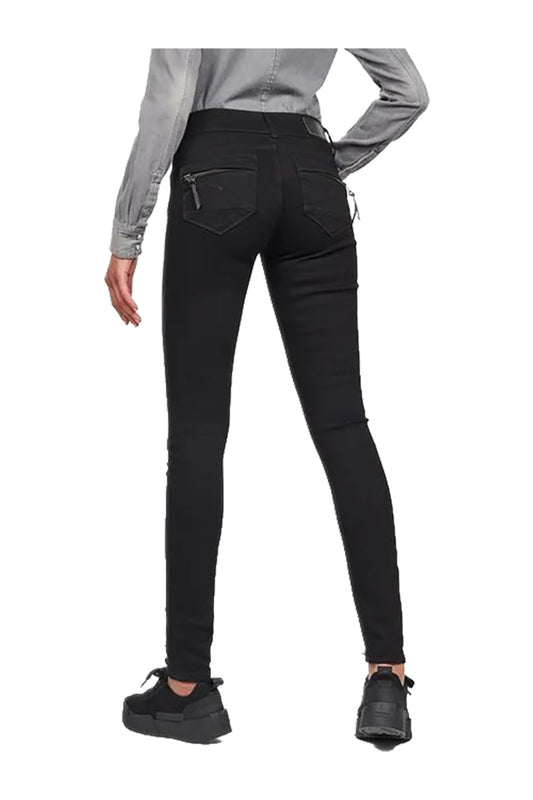 G-Star Midge Cody Mid Skinny Jeans Pitch Black