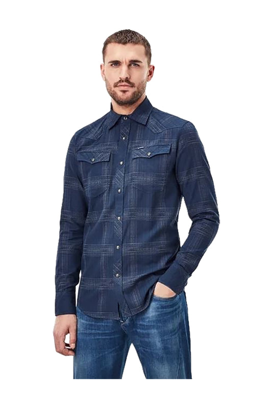 D18952 G-Star 3301 Slim Shirt Imperial Blue