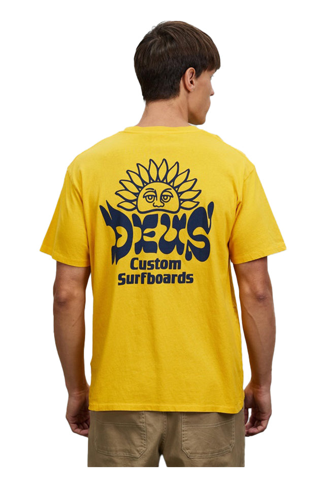 DMS221643B Deus Sleeping Sun Tee French Blue 