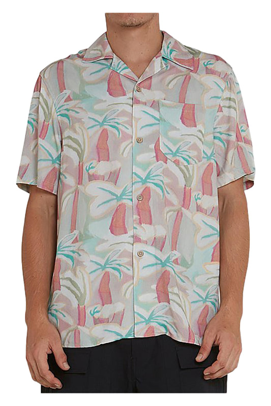 DMS225645 Deus Palms Shirt Sea Foam 